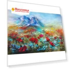 Набор для валяния (живопись цветной шерстью) 'Тянь-Шань' 21x29,7см (А4)