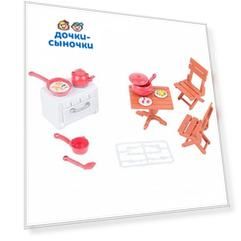 Мебель для кукол Mimi Stories Маленькая кухня (15 предметов)