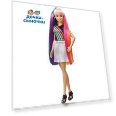 Кукла Barbie Блондинка с радужными волосами