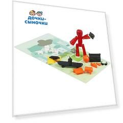 Фигурка Stikbot с аксессуарами красный