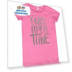 Платье-туника Leader Kids Розочки, цвет: розовый