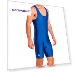 Трико Adidas Wrestling Solid Singlet, blue, 152