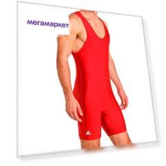 Трико Adidas Wrestling Solid Singlet, red, S INT