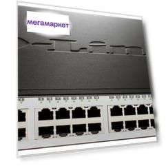 Коммутатор D-Link xStack DES-3200-28P/C1A Grey/Black