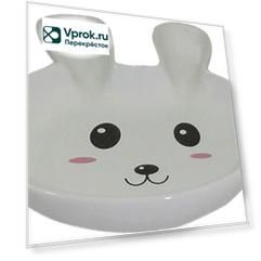 Миска для грызунов Foxie Rabbit керамическая белая 14.5*12.5*2,5см 80мл