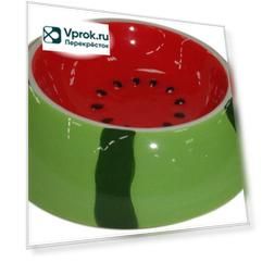 Миска для грызунов Foxie Watermelon керамическая 13*3.5см 90мл