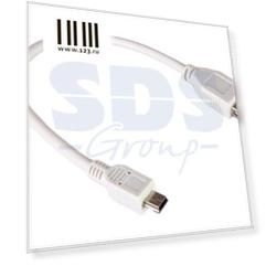 Шнур miniUSB 0.2м REXANT 18-1132 круглый серый 10шт