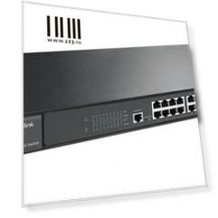 Коммутатор TP-LINK T2600G-18TS управляемый 16-ports 10/100/1000Mbps 2xSFP