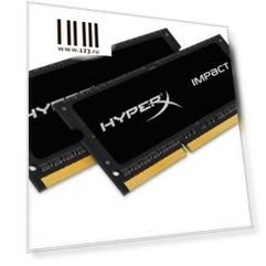 Оперативная память для ноутбука 8Gb (2x4Gb) PC3-17000 2133MHz DDR3 SO-DIMM CL11 Kingston HX321LS11IB2K2/8