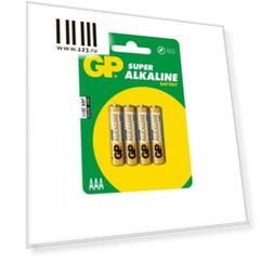 Батарейки GP Super Alkaline 24ACR4-UE4 AAA 4 шт
