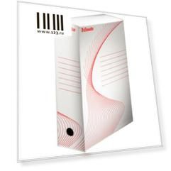 Короб архивный BOXY, 100 мм, 250х100х352 мм, белый 128102