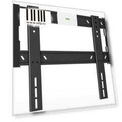 Кронштейн Holder LCD-F4607-B черный для ЖК ТВ 32-65" настенный от стены 18мм наклон 0° VESA 400x400 до 40 кг