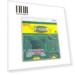 Набор BOSCH X-line (2.607.017.333)  15 сверел + 25 бит+ Складные ключи-шестигранники (подарок)