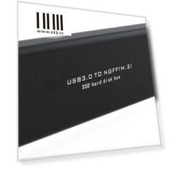 Внешний контейнер для SSD M.2 Orient 3502U3 USB3.0 черный