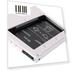 Адаптер HDD в отсек оптического привода ноутбука Orico L127SS-SV  2.5" SATA1 черный