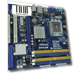 Материнская плата ASRock G41C-GS/R2.0 Socket 775 G41 2xDDR2 2xDDR3 1xPCI-E 16x 2xPCI 1xPCI-E 1x 4xSATA II mATX Retail