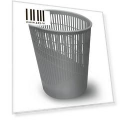 Корзина для бумаг BRAUBERG 230442 11л серая