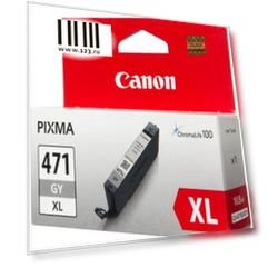 Картридж Canon CLI-471XLGY для Canon PIXMA MG5740 PIXMA MG6840 PIXMA MG7740 290 Серый 0350C001