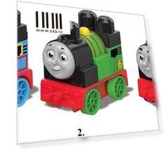 Конструктор MEGA BLOKS "Томас и его друзья"- паровозики 5 элементов ассортимент, DXH47