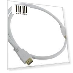 Кабель HDMI 1м AOpen ACG711W-1M круглый белый