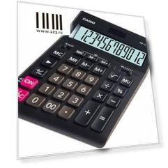 Калькулятор настольный CASIO GR-12-W-EP 12-разрядный черный