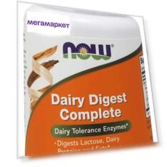 Для пищеварения NOW Dairy Digest Complete 90 капсул