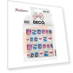 Набор детских накладных ногтей DECO. KIDS самоклеящиеся unicorn 24 шт