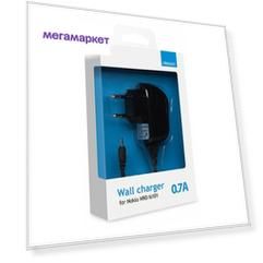 Сетевое зарядное устройство Deppa DEP-23127, 2,5 mm, 0,7 A, black