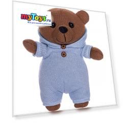 Вязаная игрушка ABtoys Knitted Мишка, 22 см