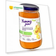 Джем Yummy jam абрикосовый без сахара 350 г