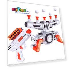 Игровой набор BLD Toys Space Wars Стрельба из бластера по летающим шарикам