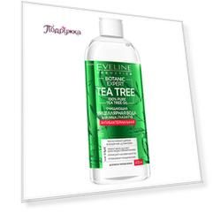 Мицеллярная вода EVELINE BOTANIC EXPERT TEA TREE 3 в 1 антибактериальная очищающая 400 мл