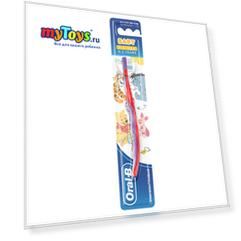 Зубная щётка Oral-B Baby с 0 мес, красный/фиолетовый