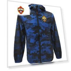 Ветровка ПФК ЦСКА, цвет синий камуфляж (XXL)