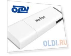 Флеш Диск Netac U185 128Gb <NT03U185N-128G-30WH>, USB3.0, с колпачком, пластиковая белая