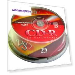 Диск VS CD-R 700 Mb 25 шт