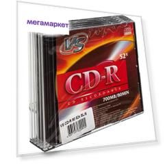 Диск VS CD-R 700 Mb Slim Case 5 шт