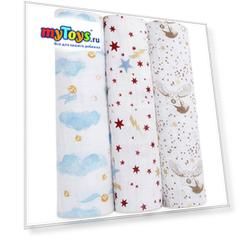 Набор муслиновых пеленок Aden Anais Harry Potter 120х120 см, 3 шт