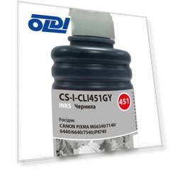 Чернила Cactus CS-I-CLI451GY серый 100мл для Canon Pixma iP8740/MG6340/MG6440/MG6640/MG7140/MG7540