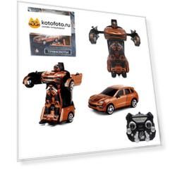 1TOY Трансформер на р/у 2,4GHz, "Внедорожник", оранжевый