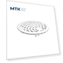 Uponor Drain решетка трапа круглая д.150мм, белая, пластик, 1093072
