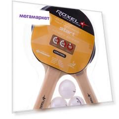 Набор для настольного тенниса Roxel Hobby Start 2 ракетки, 3 мяча