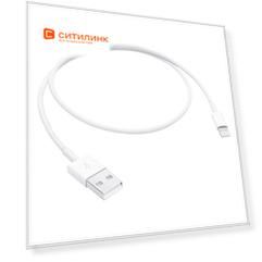 Кабель Apple ME291ZM/A, Lightning (m) - USB (m), 0.5м, белый