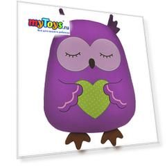 Игрушка-подушка Maxitoys "Сплюшка Сова", 30 см