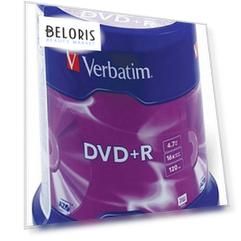 Диски DVD+R (плюс) VERBATIM 4,7 Gb 16x, комплект 100 шт., Cake Box