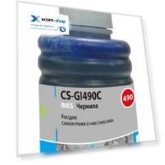 Чернила для заправки Cactus CS-GI490C голубой 100мл для Canon Pixma G1400/G2400/G3400