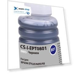 Чернила для заправки Cactus CS-I-EPT0801 черный (100мл) Epson Stylus Photo P50