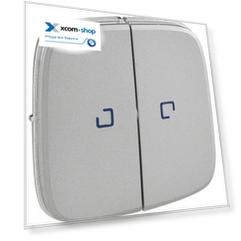 Клавиша Legrand 755227 Valena ALLURE, 2-ая, с подсветкой/индикацией, алюминий