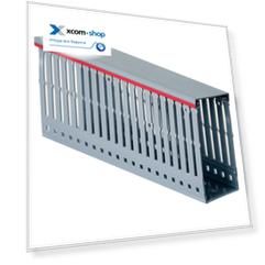 Кабель-канал DKC 01166RL перфорированный с крышкой 25х60 L2000 RL6 серый. Quadro