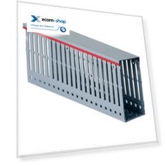Кабель-канал DKC 00162RL перфорированный с крышкой 60х100 L2000 RL12 серый. Quadro